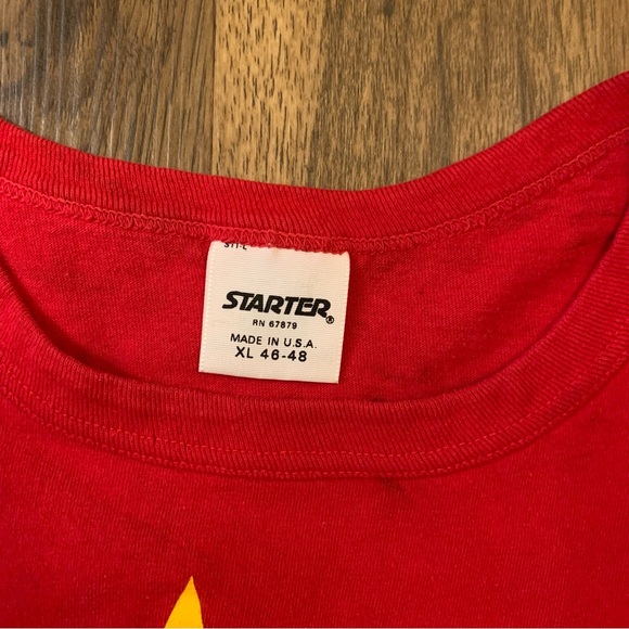 Vintage Indiana Hoosiers Red Starter T-Shirt - Picture 3 of 3